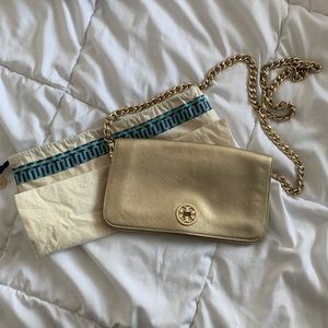 Tory Burch gold crossbody bag gold chain